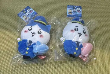 치이카와 (먼작귀) 공항 한정판 봉제 인형 키링 2개 세트