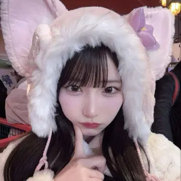상하이 디즈니 한정판 리나벨 모자 머리띠