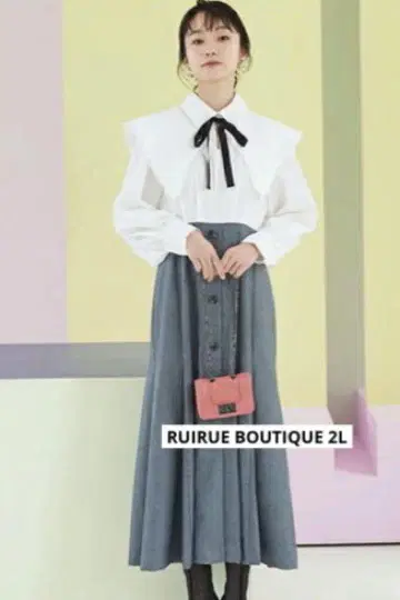 RUIRUE BOUTIQUE 도킹 머메이드 실루엣 원피스 2L