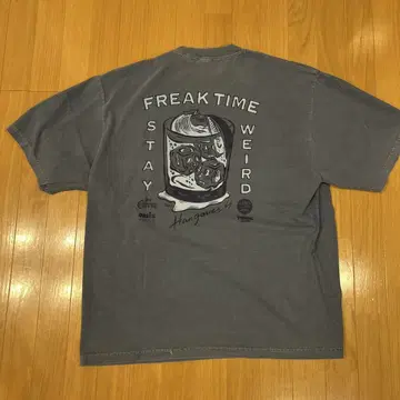 FREAKTIME Stay Weird T셔츠 XL 그레이