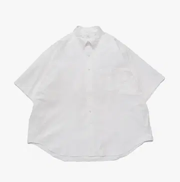 Graphpaper 옥스퍼드 오버 사이즈 반팔 셔츠 화이트 새상품급