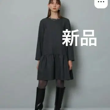 새상품 카듀네 로우웨스트 미니 원피스 M 사이즈 그레이