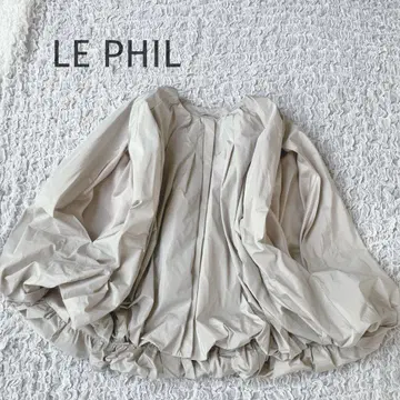 새상품급 LE PHIL 루필 벌룬 케이프 블루종 24 모델 베이지
