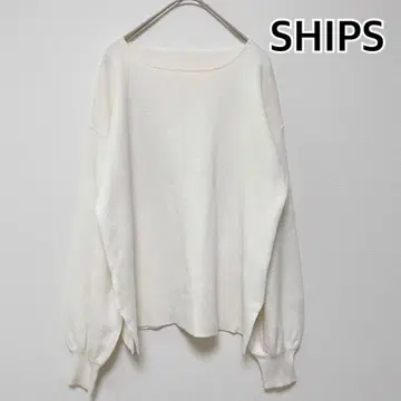 쉽스 SHIPS 니트 티셔츠 긴팔 드롭 숄더 벌룬 소매