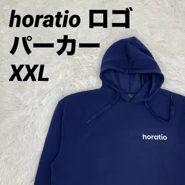 후드티 후드 horatio 로고 디자인 네이비 XXL 사이즈 남성용