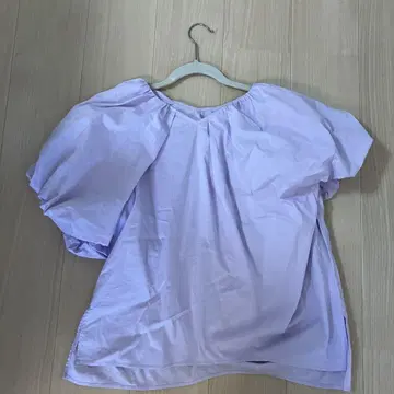 엘렌딕 연보라 벌룬 슬리브 셔츠