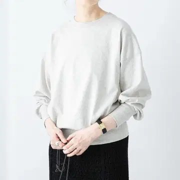 kagure 오픈 엔드 티셔츠 라이트 그레이 풀오버 그레이