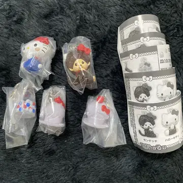 몬치치 x 헬로키티 메지루시 액세서리 컴플리트 전 5종
