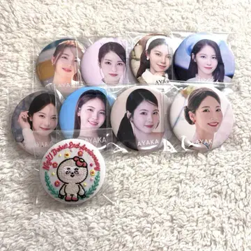 NiziU 아야카 캔뱃지 세트 자수 캔뱃지