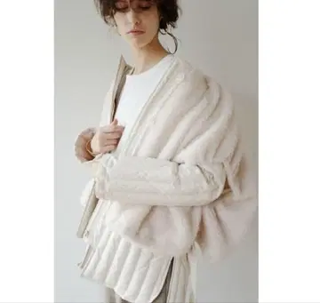 CLANE 보아 베스트 레이어드 다운 코트