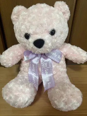 AMUFUN Lovely Rose 베어 곰 봉제 인형 핑크