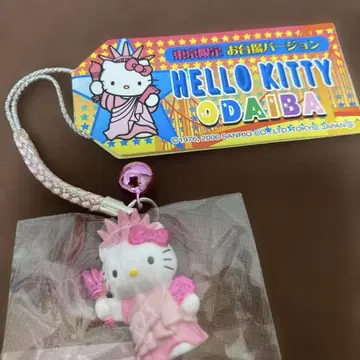 지역 한정 키티 오다이바 한정 자유의 여신 참 스트랩