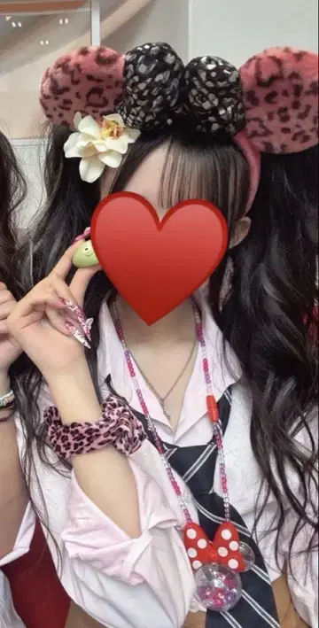 미니 레오파드 무늬 머리띠