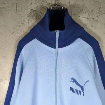 [ 인기/좋은 배색 ] 90s PUMA 푸마 하이넥 저지 트랙 자켓