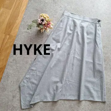 하이크 HYKE 변형 스커트 비대칭 그레이 일본제 롱 스커트
