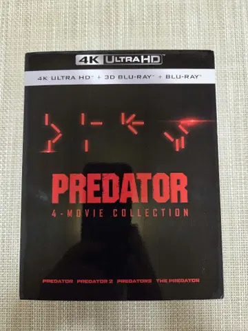 프레데터 쿼드릴로지 BOX 4K ULTRA HD+3D+2D 블루레이