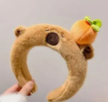 곰 모양 봉제 인형 헤어밴드