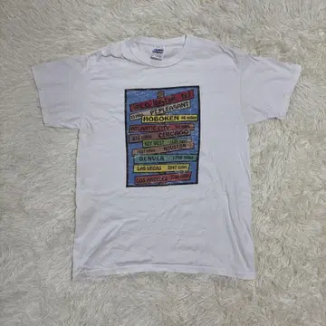 00s 길단 미국 표지 T셔츠 지도