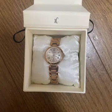 CITIZEN 크로스시 아날로그 솔라 파워 워치 핑크 골드 컬러