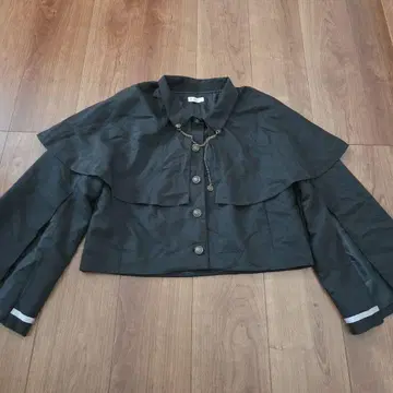 인기 완판템 axes femme 체인부 케이프 자켓