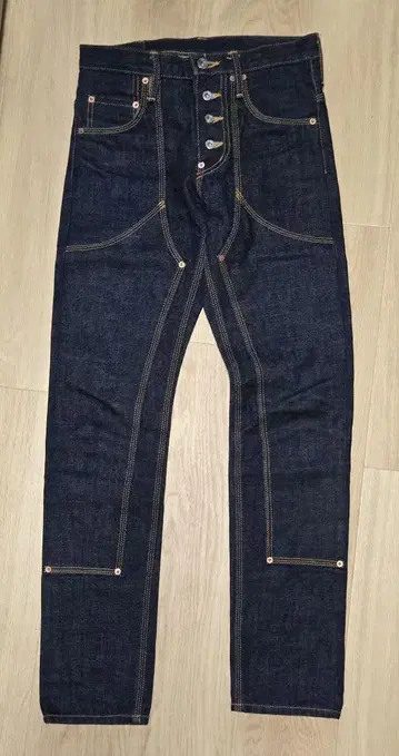 SUGARHILL 더블니 데님 스키니