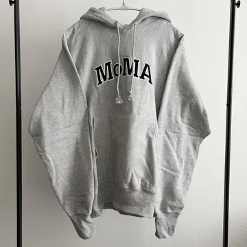 MoMA 로고 그레이 후드티