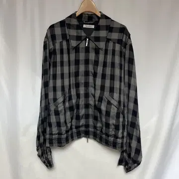 MATSUFUJI 헤링본 웨이브 체크 자켓 그레이 3