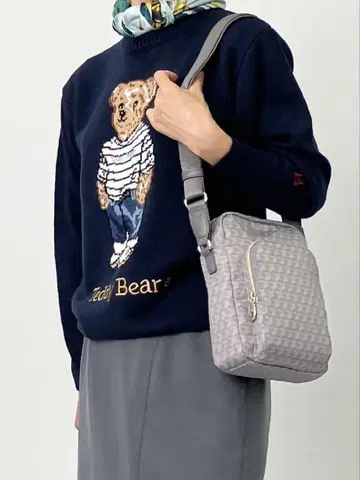 A993 테디베어 포근하고 부드러운 자카드 편직 크루넥 스웨터