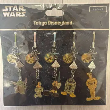 도쿄 디즈니랜드 스타 워즈 STAR WARS 스트랩 5개 세트