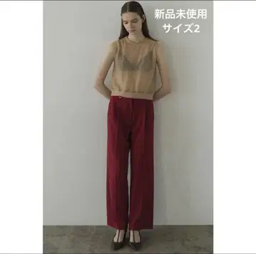 클라네 2WAY TUCK STRAIGHT PANTS
