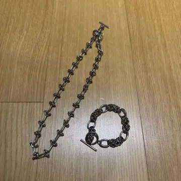 스테인리스 목걸이 팔찌 2개 세트