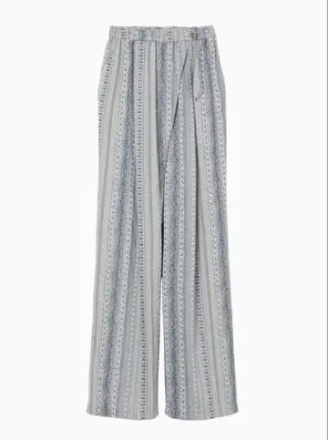 Stripe Jacquard Relaxed Trousers - blue