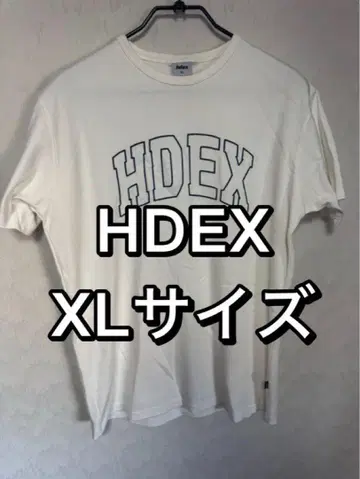 HDEX T셔츠 tee 화이트 자수 로고 XL 사이즈 한국