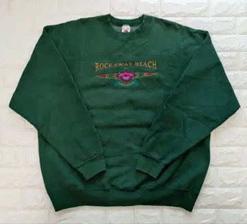 90s 빈티지 프룻 오브 더 룸 헤비 웨이트 맨투맨 XL 그린