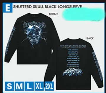 THE OFFSPRING 투어 T셔츠