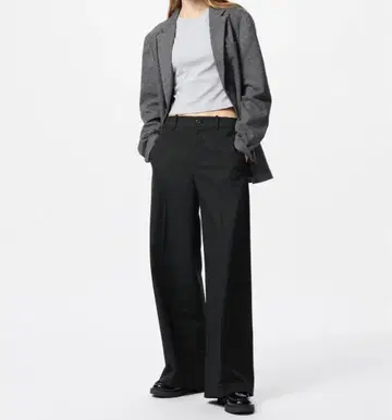 미사용 새상품 UNIQLO 유니클로 와이드 치노 팬츠 긴 길이 XL