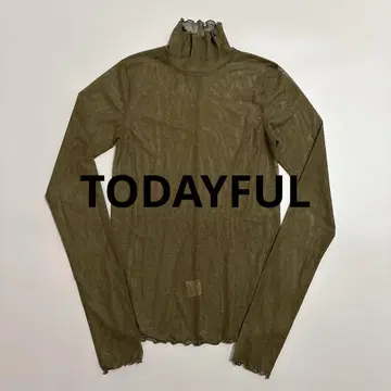 TODAYFUL 투데이풀 메쉬 터틀 상의 22AW 카키