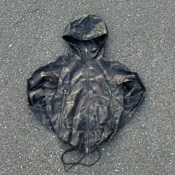y2k shell jacket camo unknown 00s
