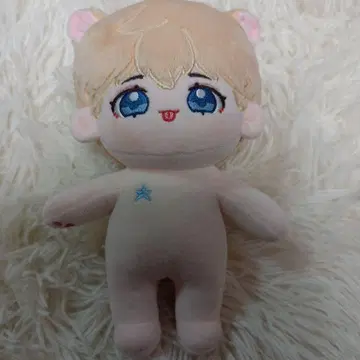 무속성 옷 갈아입기 봉제 인형 20cm 귀 달린 금발 캐릭터 봉제 인형