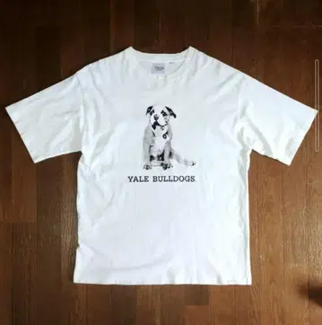 coen x YALE 별주 프린트T셔츠 Lsize 화이트