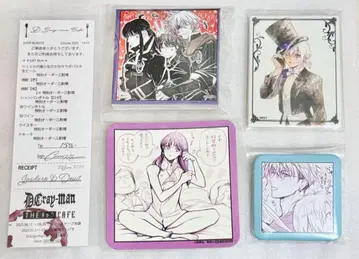 D.gray-man 카페 굿즈 모음 캔뱃지 캔버스 코스터