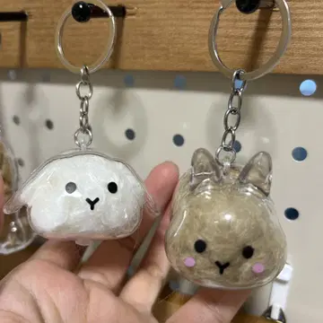 토끼털 수납 키링