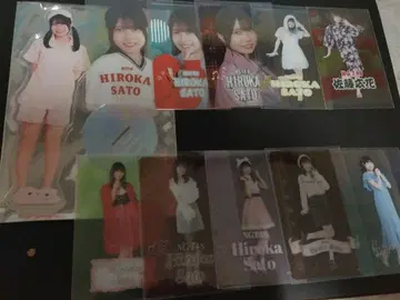 NGT48 사토 히로카 극장 복권 아크릴 스탠드 클리어 카드 10장