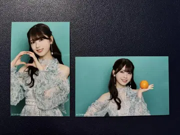 노기자카46 미니 브로마이드 네이블 오렌지 츠츠이 아야메 세미 컴프
