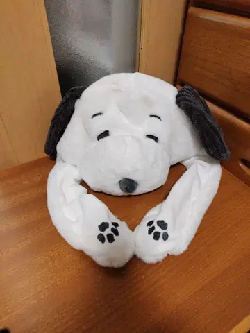 USJ 유니버셜 스누피 뿅뿅 귀 봉제 인형 햇