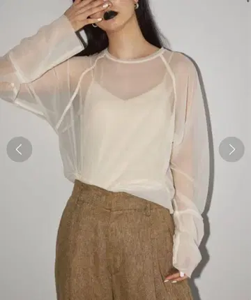 todayful Sheer Crewneck Pullover