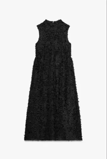 zara 프린지 장식 미디 원피스