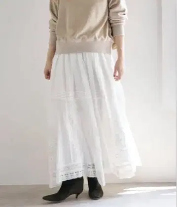 코튼 레이스 스커트 IENA