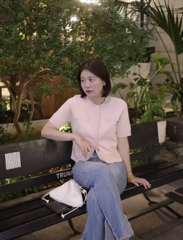 [ basementonline ] HARUKA DESIGN 반팔 가디건