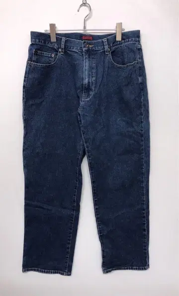 아메카지 STRETCH JEANS 구제 의류 스트레이트 데님 팬츠
